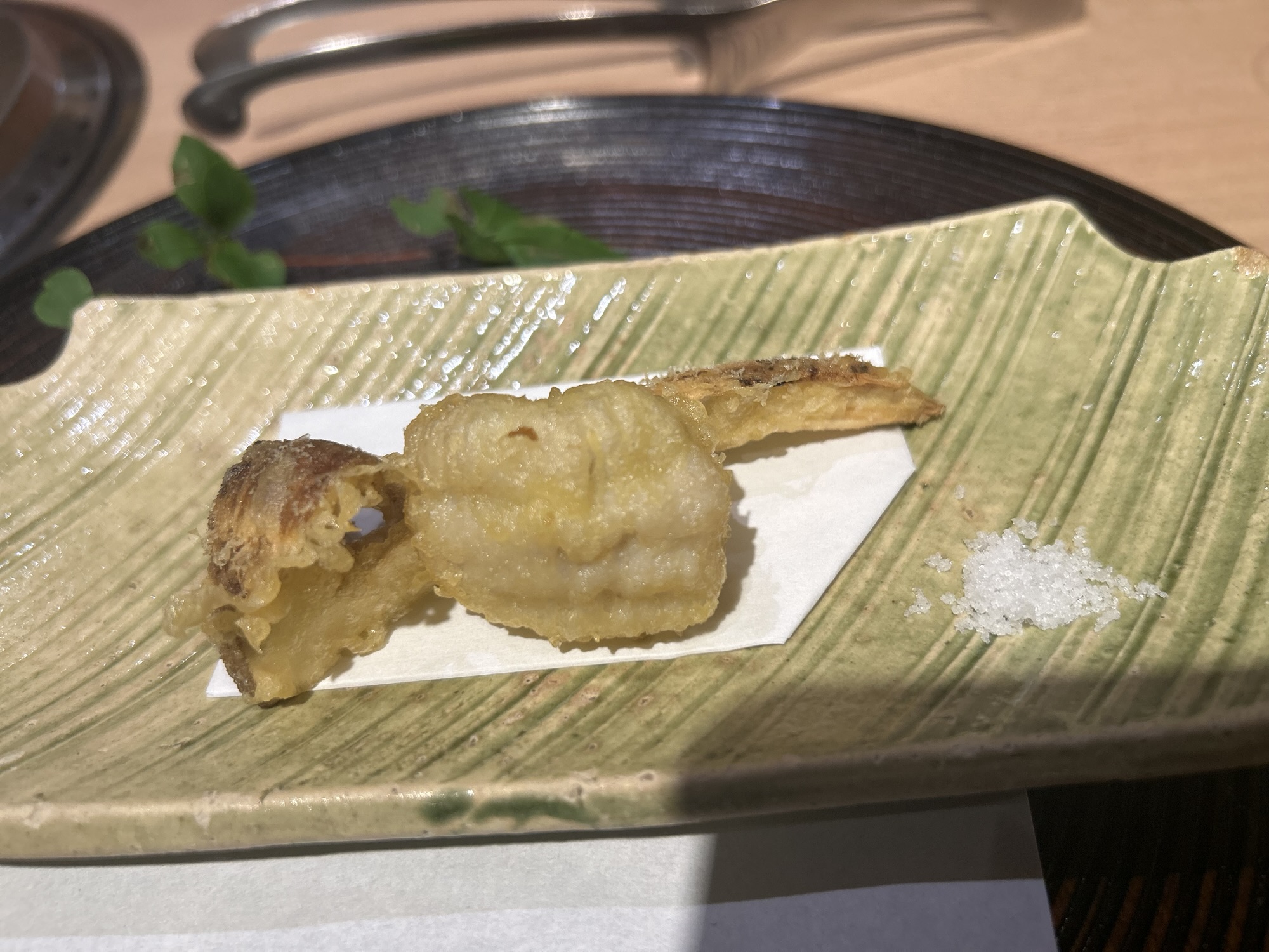 表参道 日本焼肉はせ川 表参道店 松茸と鱧の天ぷら