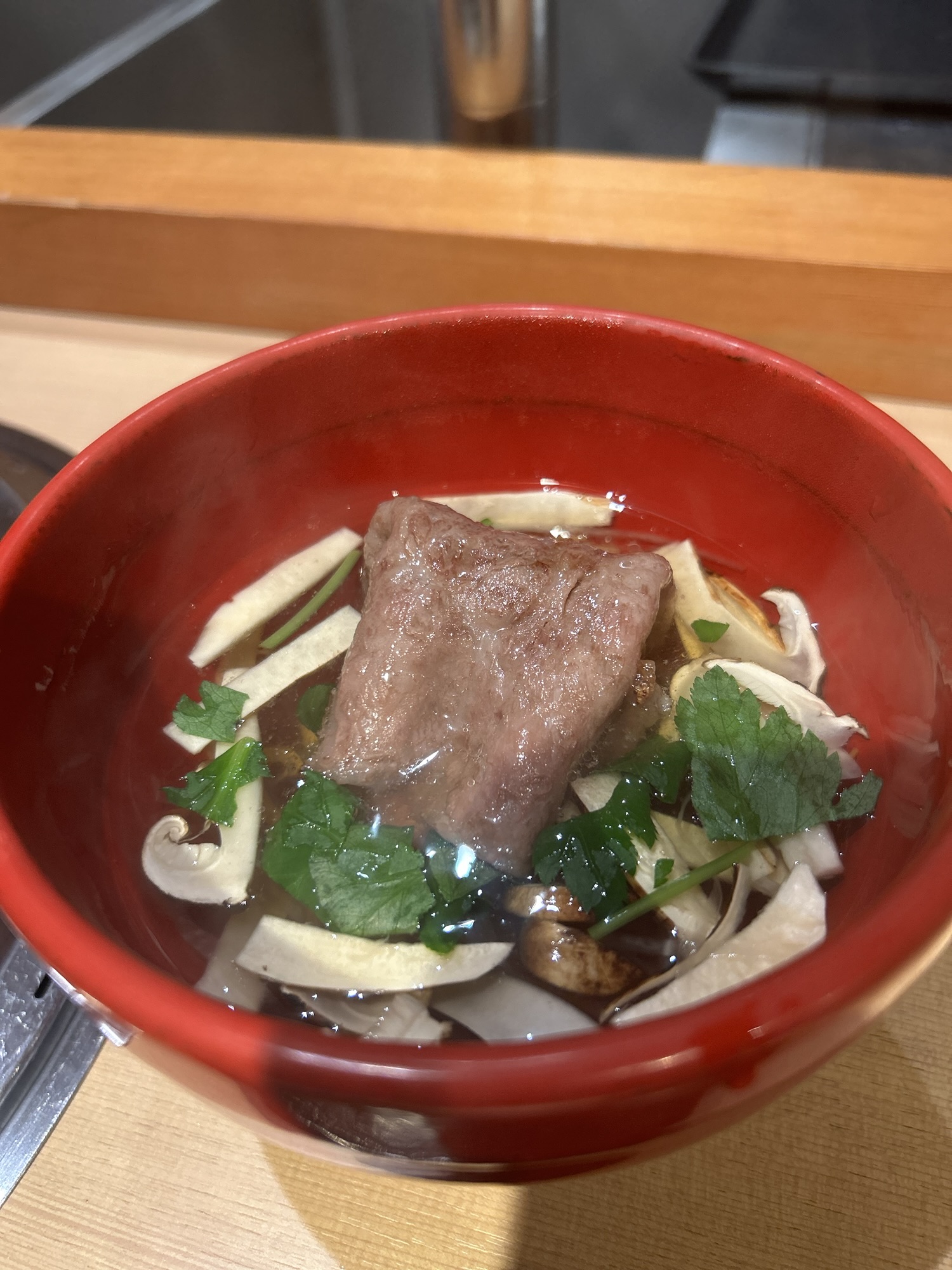 表参道 日本焼肉はせ川 表参道店 松茸沢煮仕立て