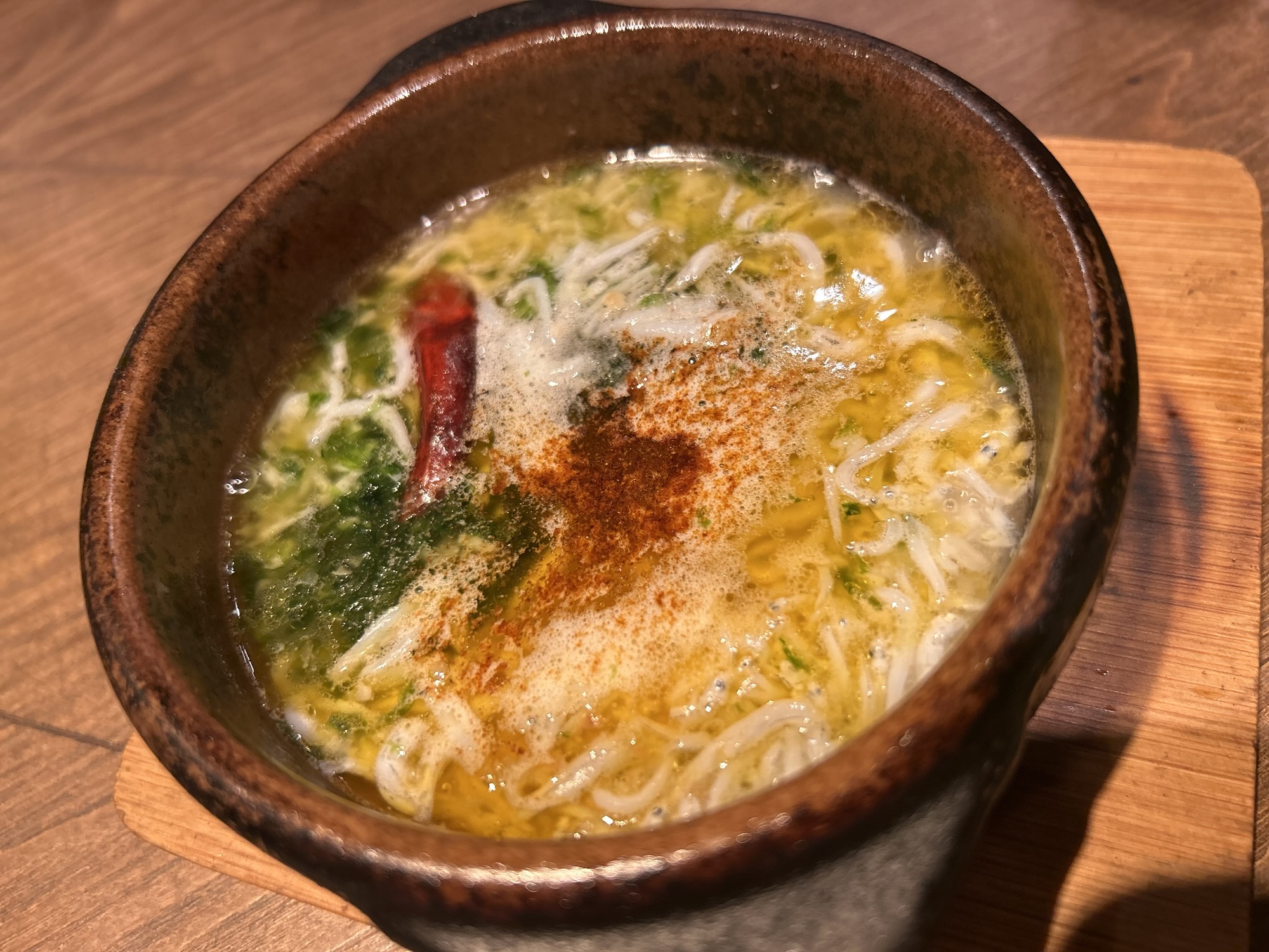 町田 トラットリア&ピッツェリアDai町田本店 シラスと生海苔のピカンテアヒージョ