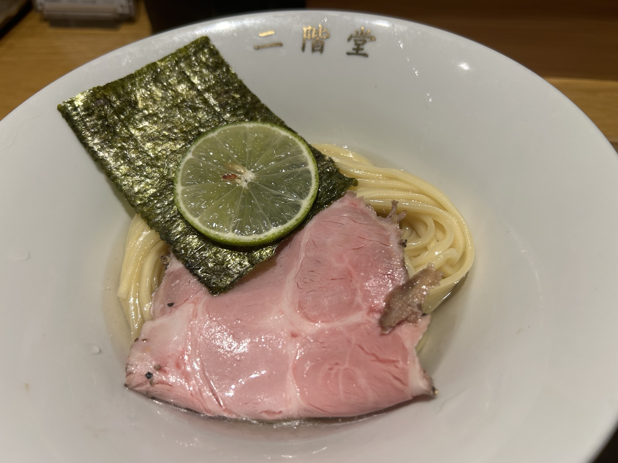 九段下 二階堂 醤油つけそば