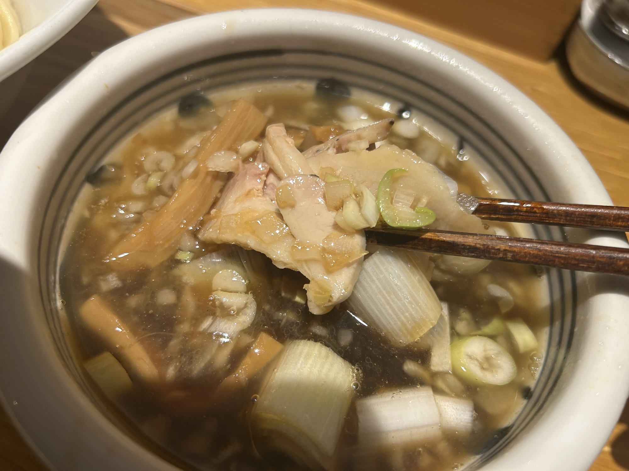 九段下 二階堂 醤油つけそば