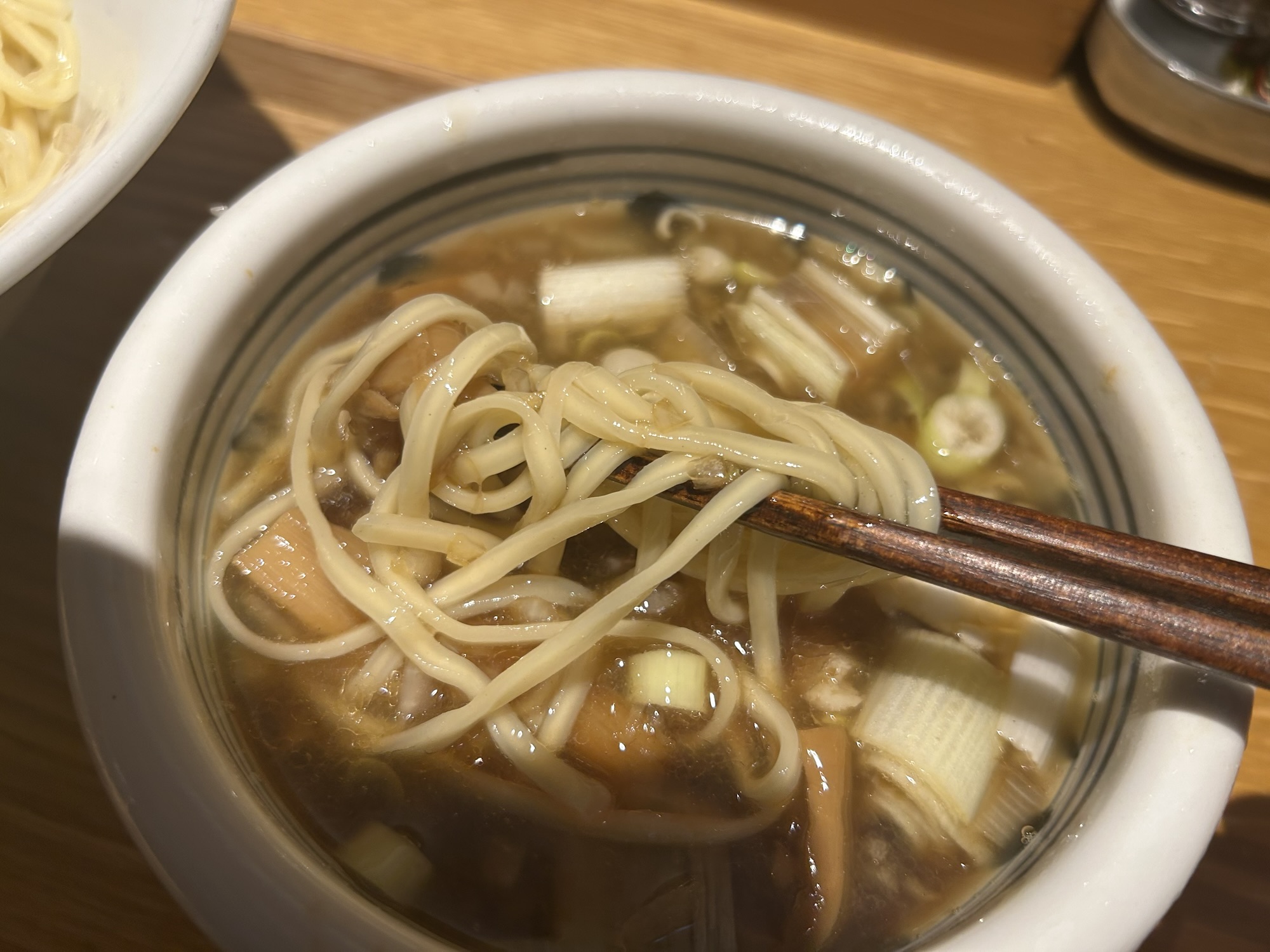 九段下 二階堂 醤油つけそば