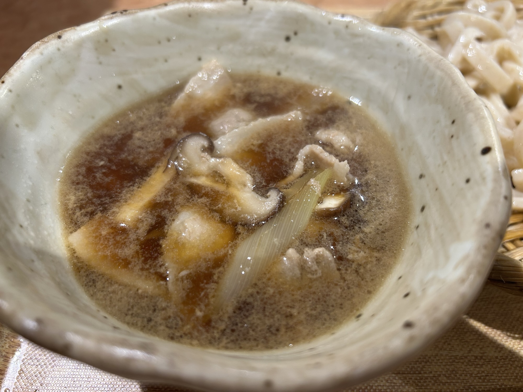 立川 武蔵野うどん こぶし ecute立川店 肉汁つけうどん