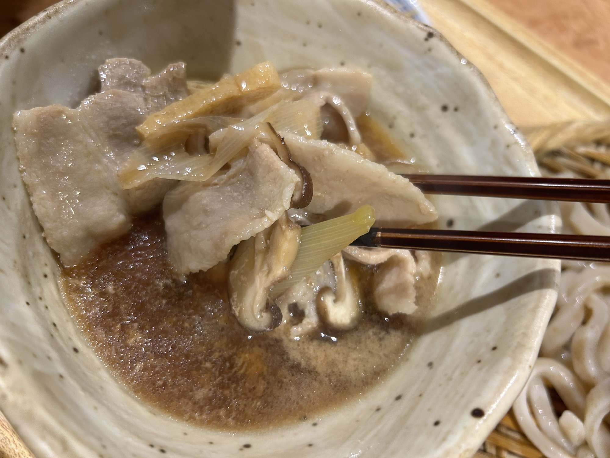 立川 武蔵野うどん こぶし ecute立川店 肉汁つけうどん