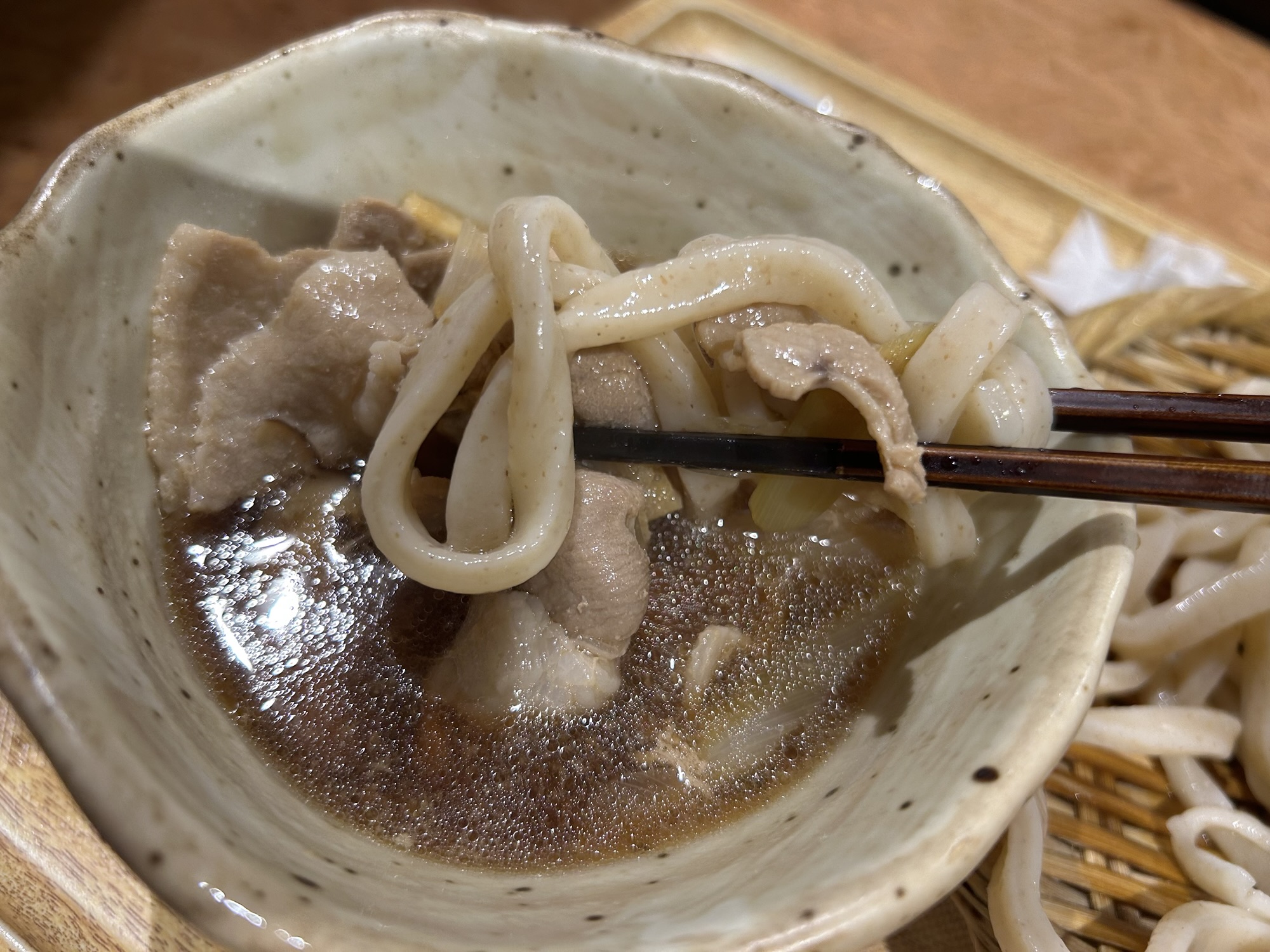 立川 武蔵野うどん こぶし ecute立川店 肉汁つけうどん
