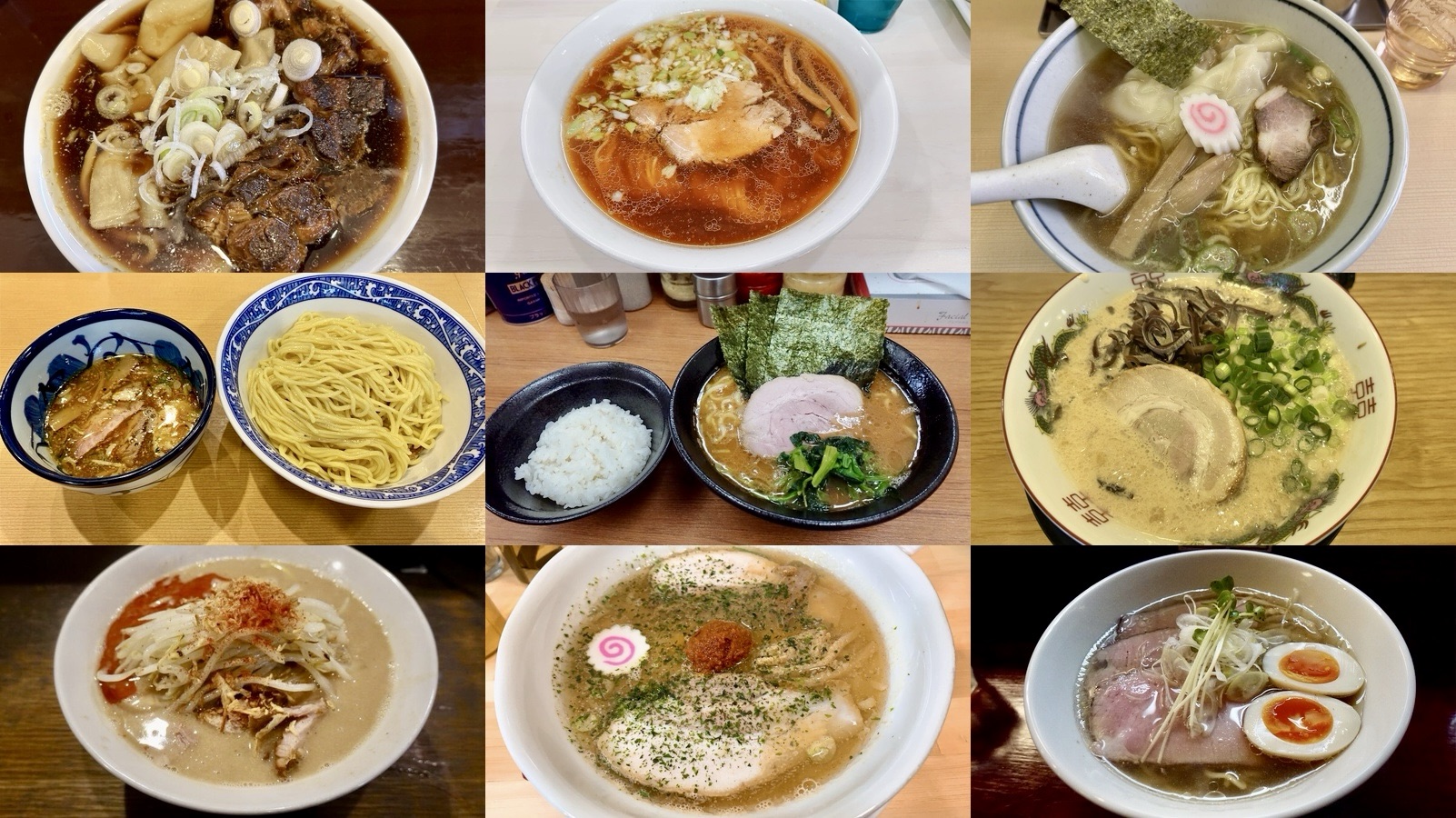 分倍河原 ラーメンまとめ コラージュ写真