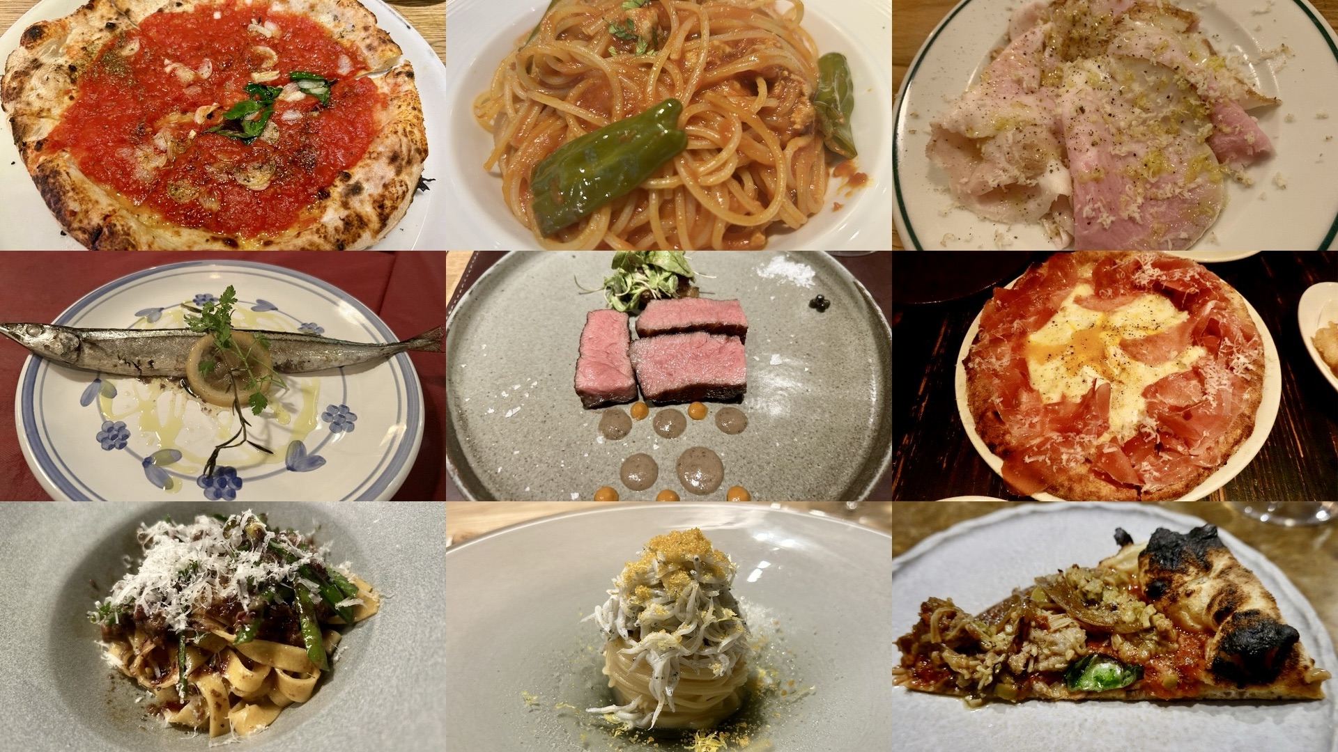 渋谷 イタリアンまとめ コラージュ写真