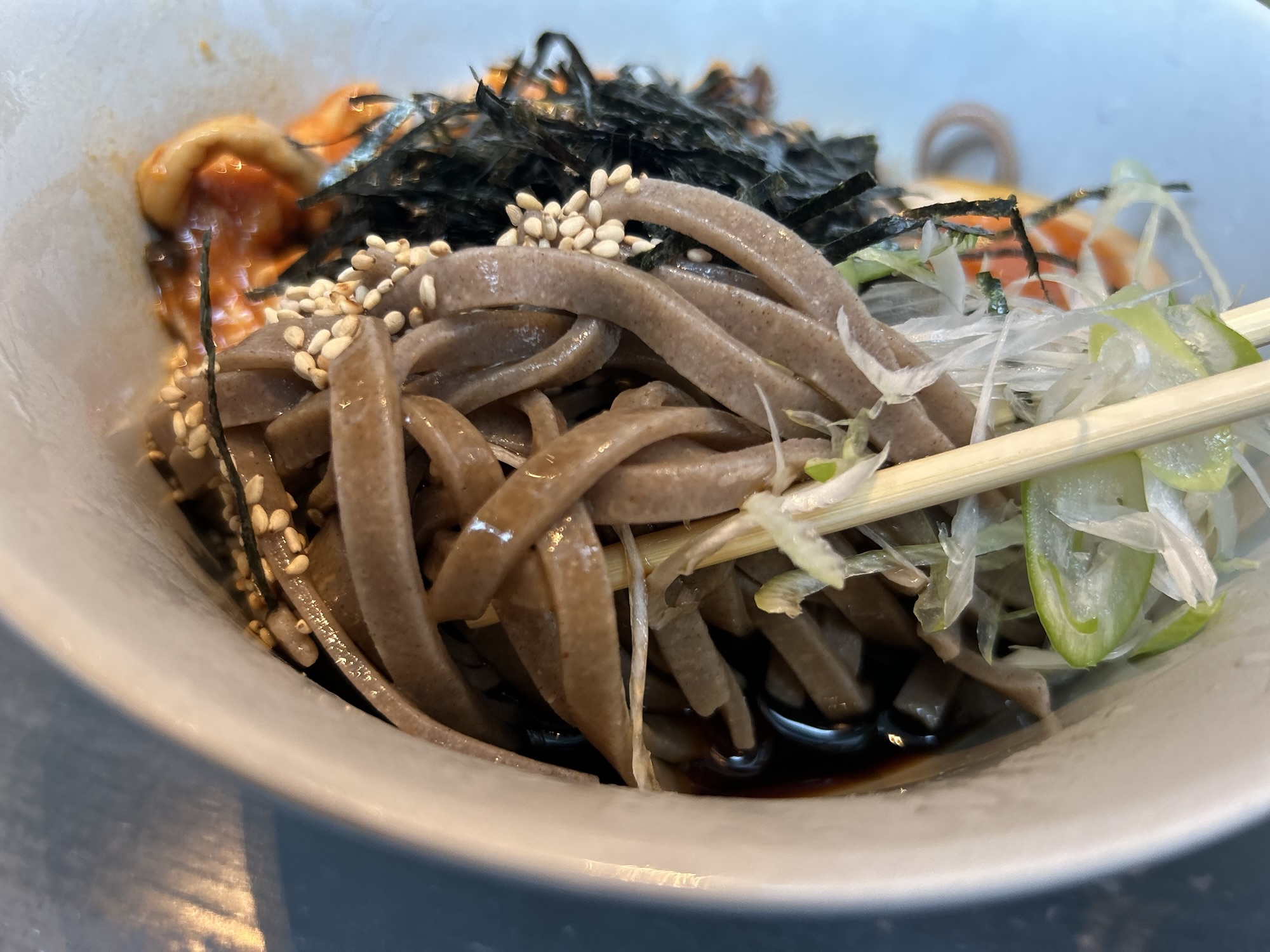 渋谷 酢重 Indigo とり辛味そば