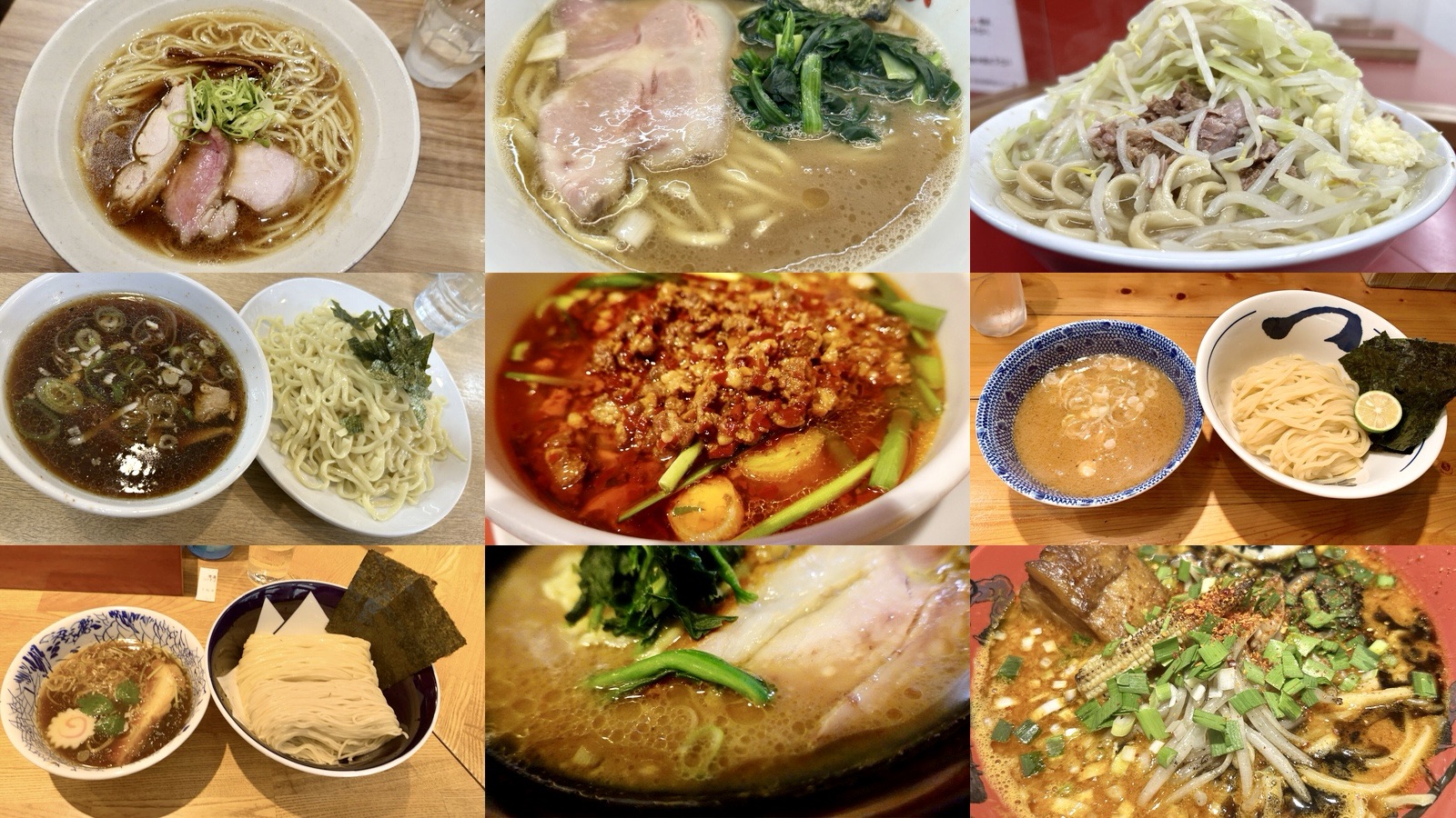 淡路町 ラーメンまとめ コラージュ写真