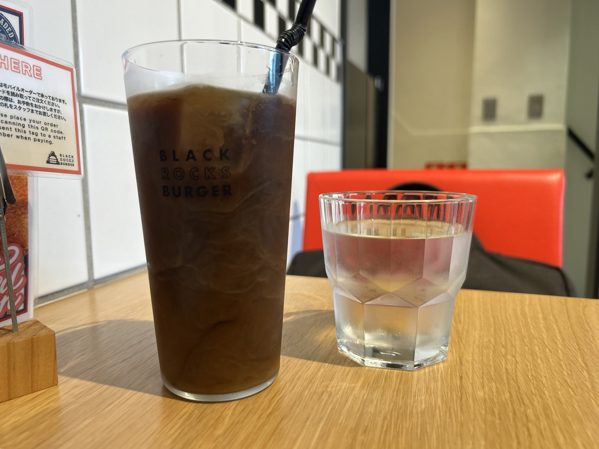 渋谷 BLACK ROCKS BURGER SHIBUYA アイスコーヒー