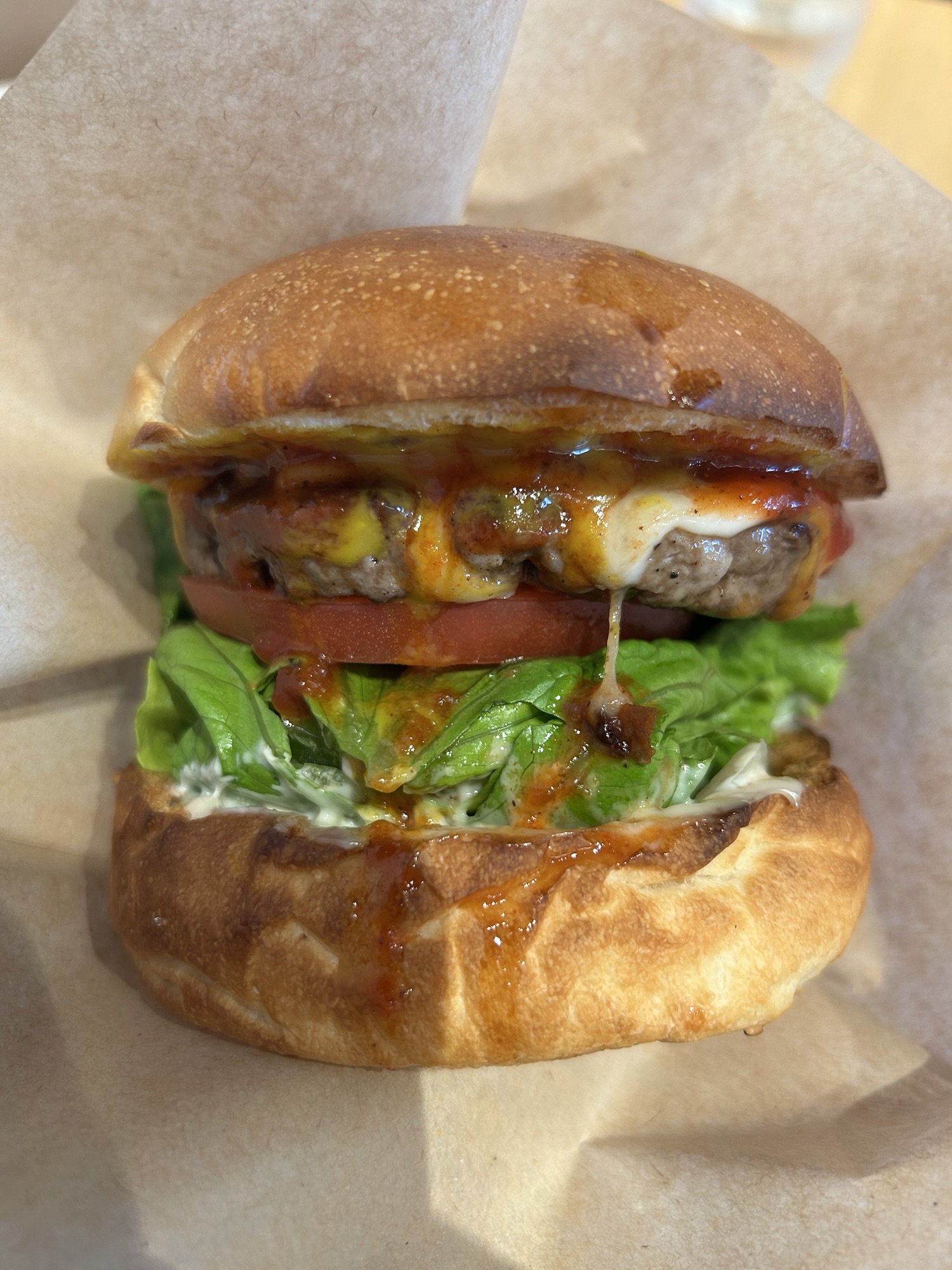 渋谷 BLACK ROCKS BURGER SHIBUYA チーズバーガー