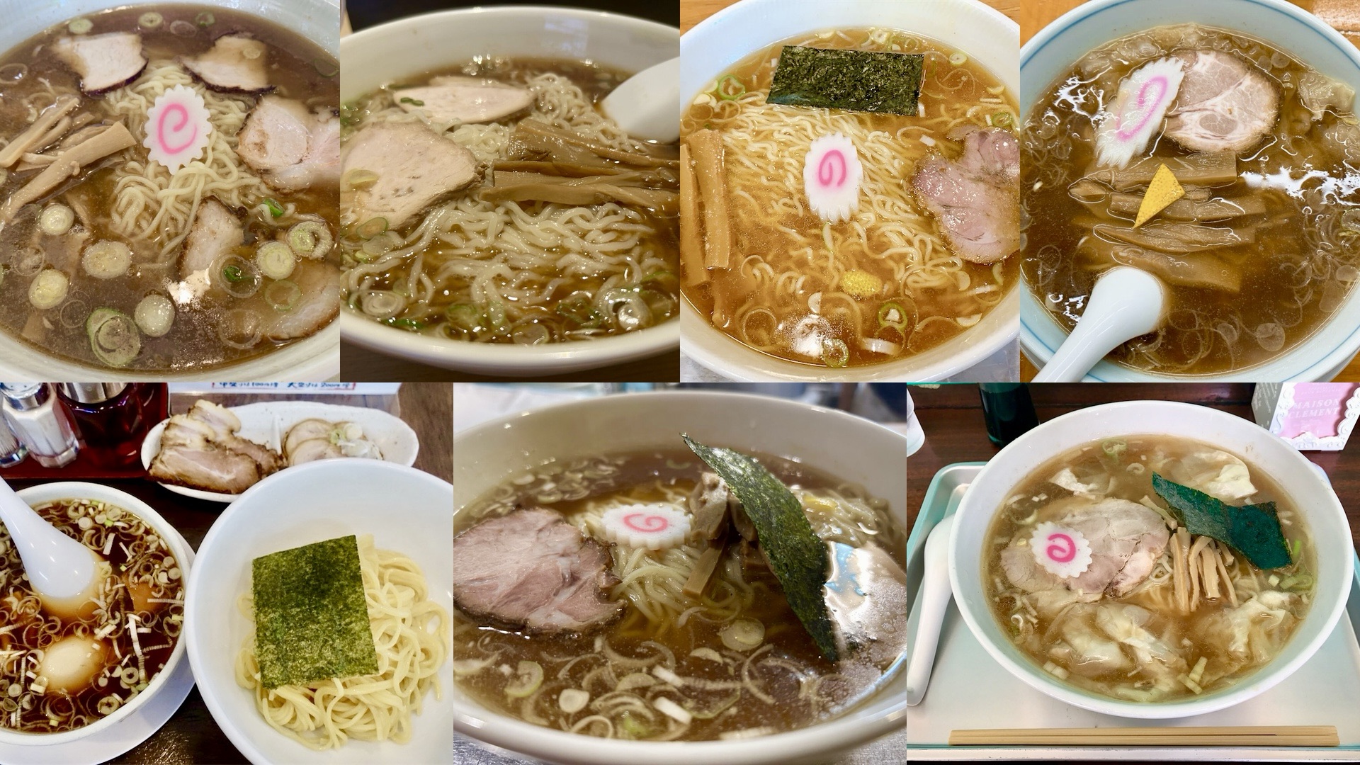 永福町大勝軒系 系列ラーメン店まとめ コラージュ写真