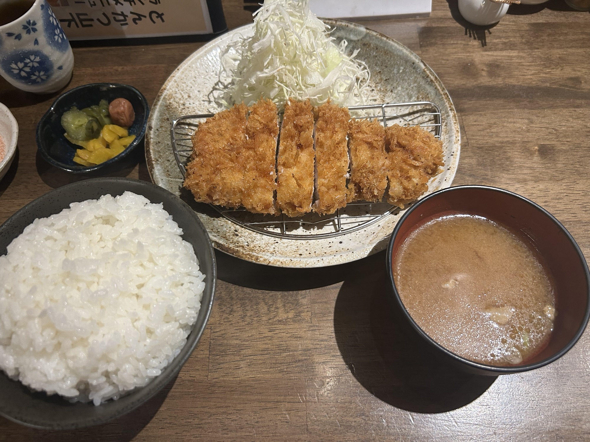 府中 とんかつ山下 岩中豚ロースカツ定食