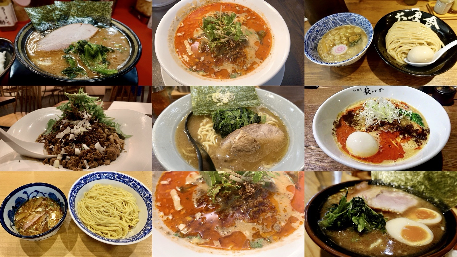 御徒町 ラーメンまとめ コラージュ写真