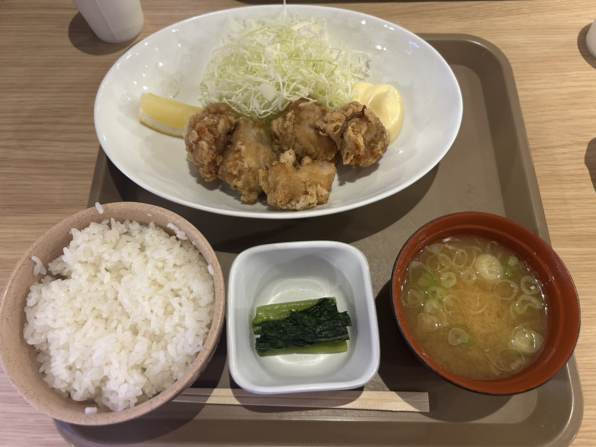 横川SA上り 峠の釜めし本舗 おぎのや から揚げ定食