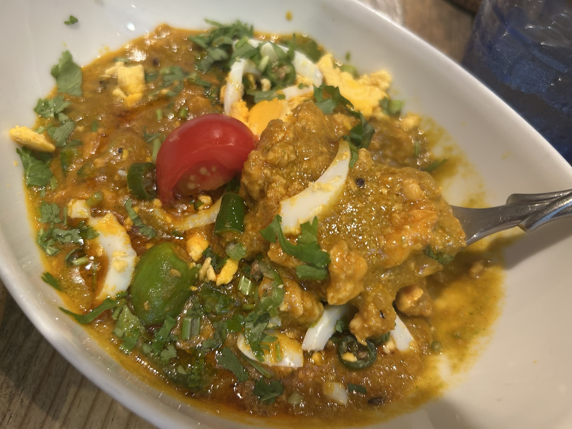 銀座 グルガオン 辛いチキンひき肉カレー