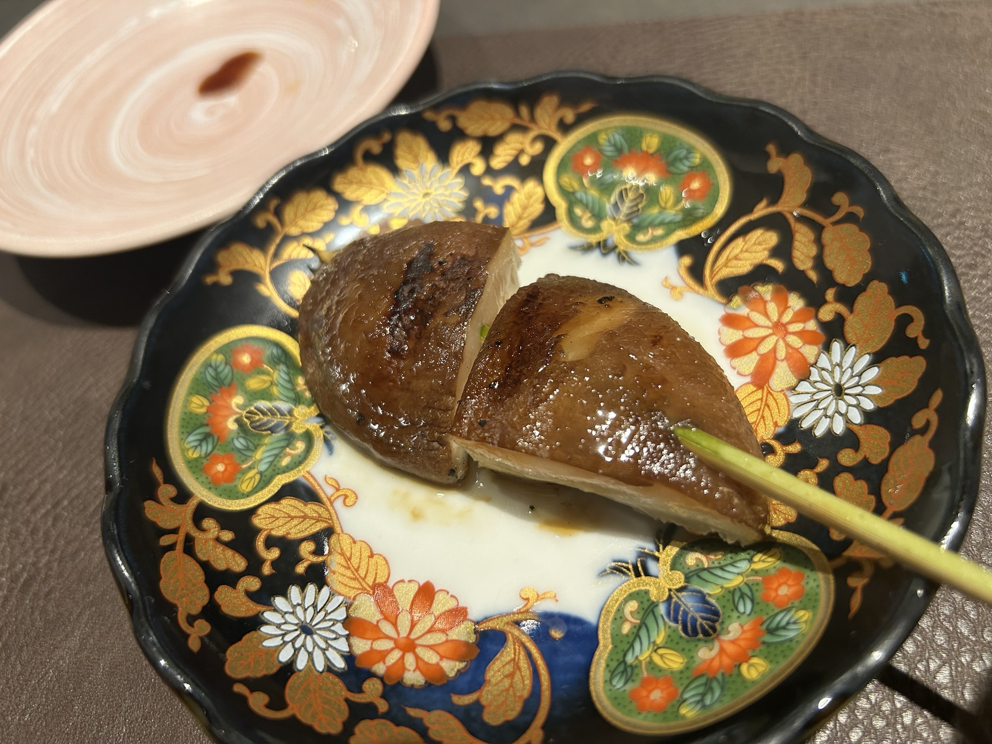 銀座 焼鳥 燃暖 原木椎茸