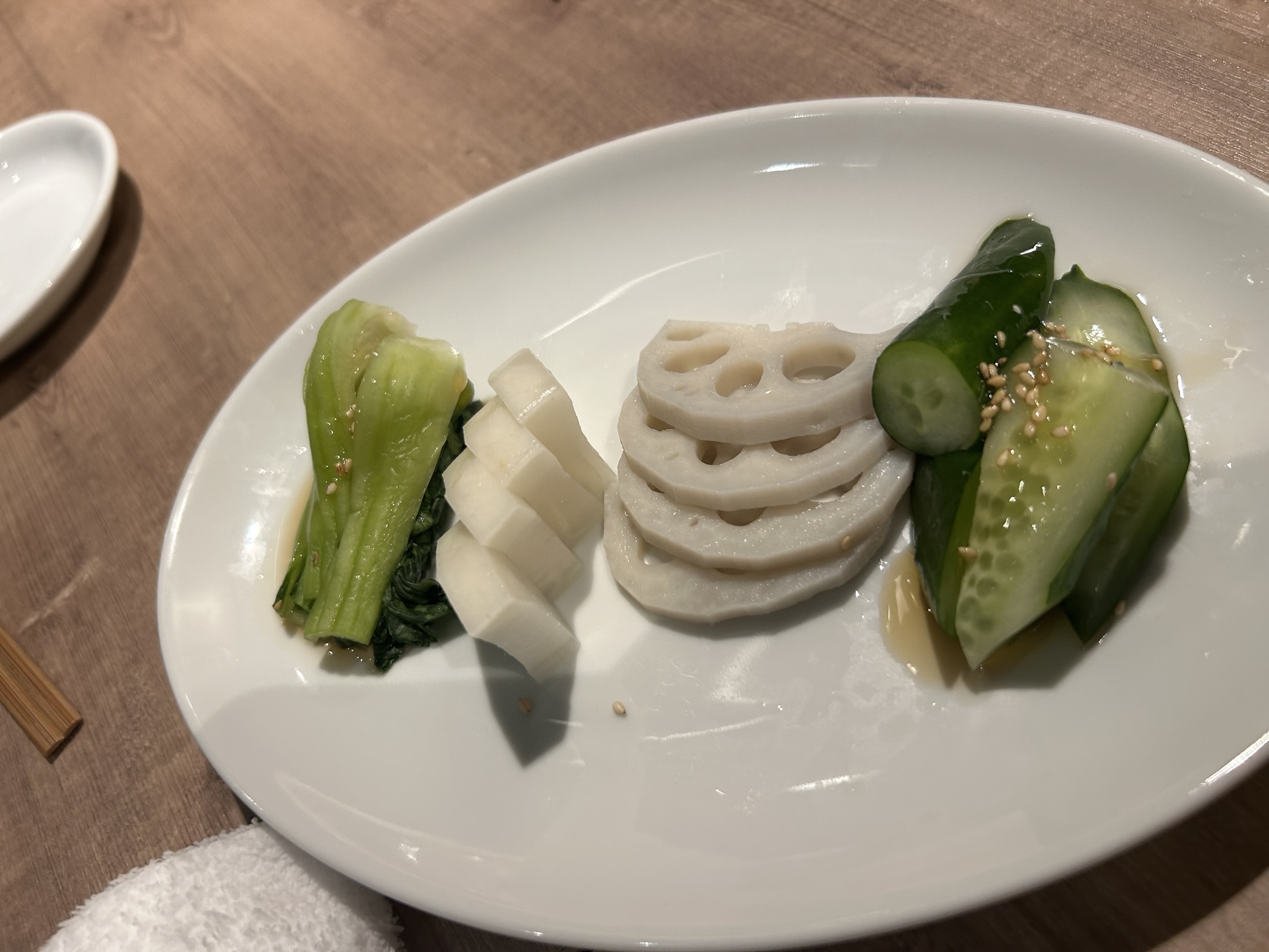 都立大学 炭火焼肉かんちゃん。 ぬか漬け