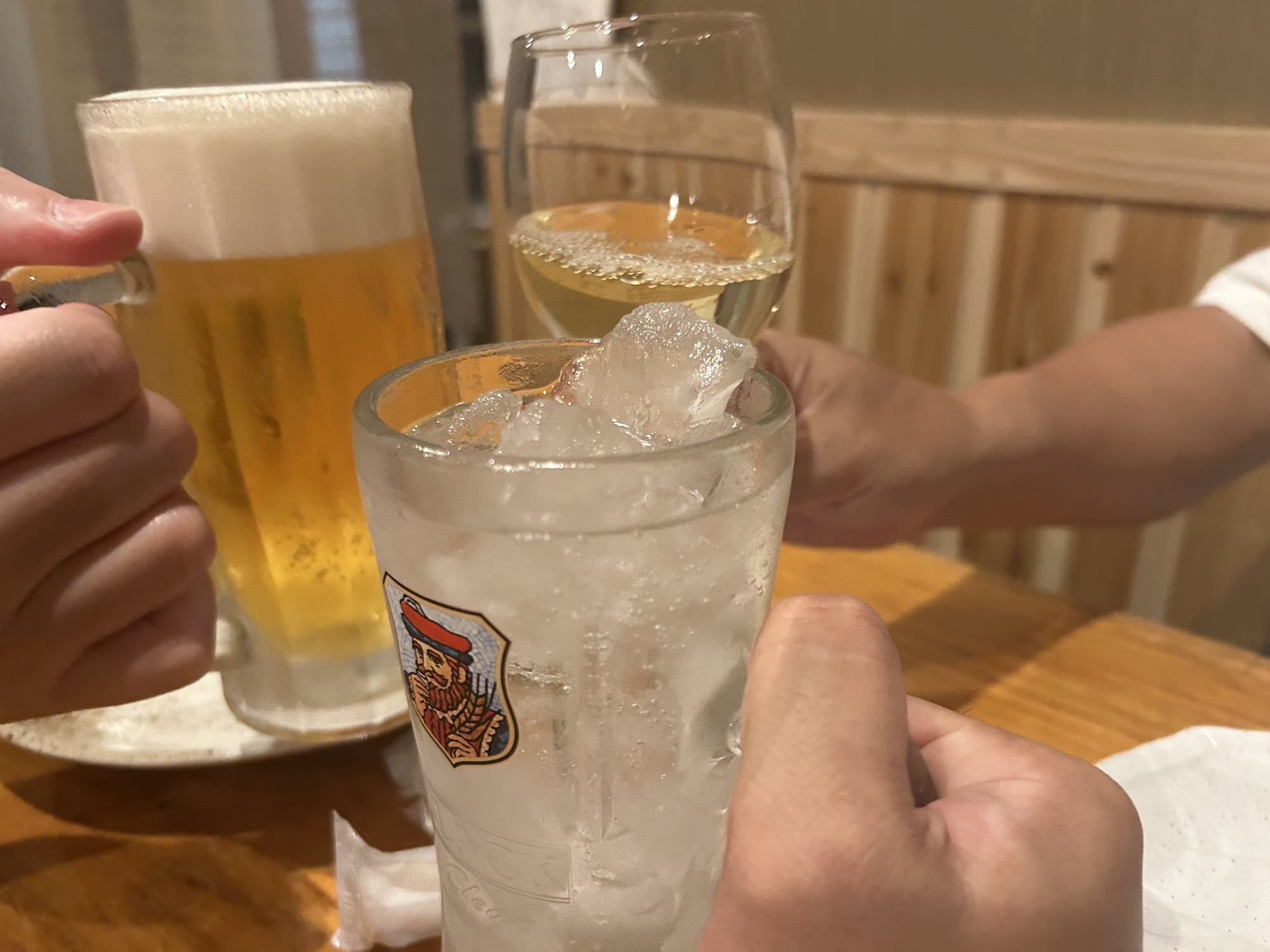 那覇 串焼き あだん別館 乾杯